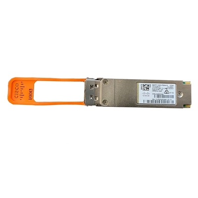 Cisco QSFP-100G-PSM4-S 10-3144-01 QSFP28 100GBASE PSM4 ตัวรับส่งสัญญาณพร้อมตัวเชื่อมต่อ MPO 500m ผ่าน SMF