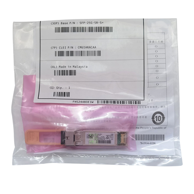 รูปแบบไฟเบอร์ SFP-25G-SR-S ที่ใช้ได้ที่เข้ากันได้ 25GBase-SR SFP28 Transceiver