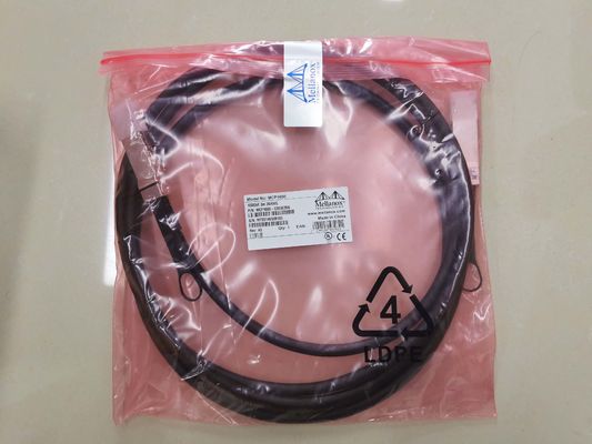 Mellanox Direct Attach Copper Cable InfiniBand EDR ถึง 100Gb/s QSFP28 3m สีดํา 26AWG อุปกรณ์ไฟเบอร์ออปติก