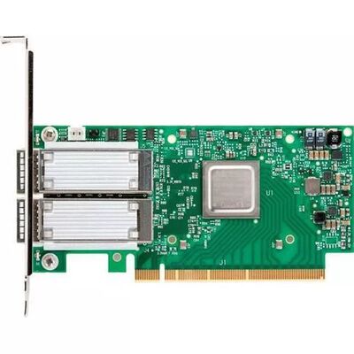 การ์ดอะแดปเตอร์ Mellanox MCX653105A-HDAT ConnectX-6 Infiniband & Ethernet 200GbE พอร์ตเดียว QSFP56 PCIe 4.0 X16 Tall Bracket