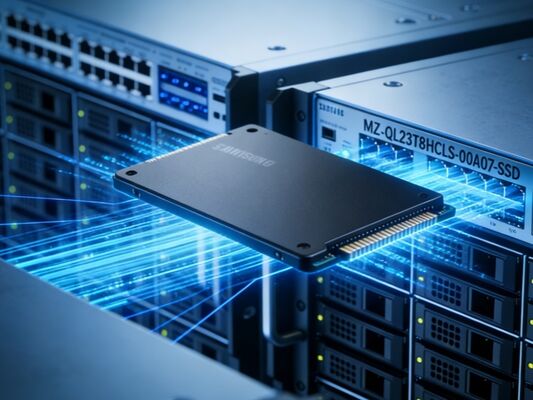 แซมซุงอริจินอล 3.84TB U.2 SSD MZQL23T8HCLS-00A07 PCIe 4.0 NVMe TLC Enterprise SSD สําหรับการเก็บข้อมูลในเมฆ Server