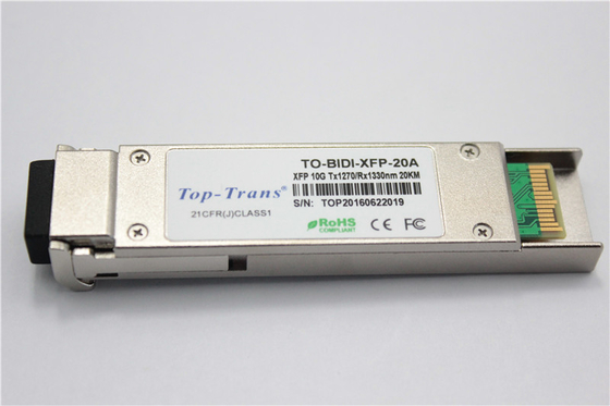 20Km 10G โมดูล SFP 1270nm 1330nm 10GBASE-BX XFP MSA RoHS