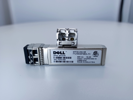 25Gb/S 850nm SFP + โมดูล SFP ดั้งเดิม DELL FTLF8536P4BNL-E5