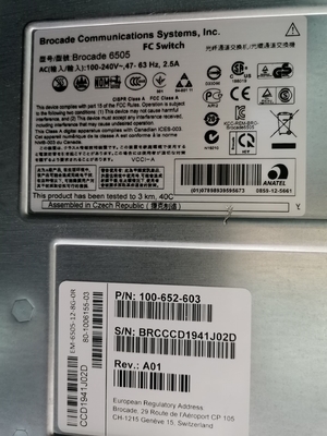 16Gb SFP+ 8 พอร์ตที่ใช้งานพอร์ตโบรเคด SAN Switch DELL EMC Connectrix DS 6505B