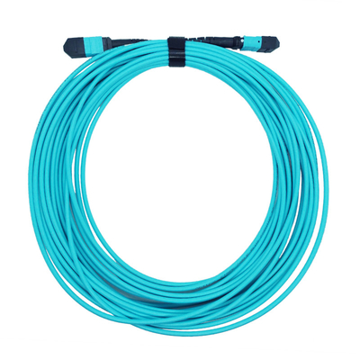Type B Plenum MTP ถึง MTP สายไฟเบอร์ออปติก 10M 8 Fibres OM4 Multimode