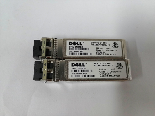 0N8TDR เครื่องรับส่งสัญญาณ Dell SFP+ 10GbE SR 850nm 300m ดูเพล็กซ์ LC