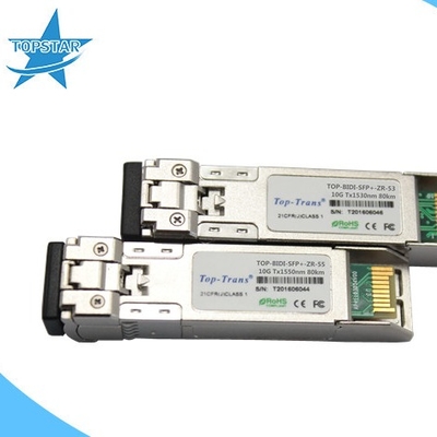 ฟินิซ่า 10G SFP BiDirectional เครื่องส่งสัญญาณ 80Km โมดูล SFP LC Connector