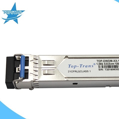 1.25G DWDM SFP เครื่องรับส่งสัญญาณออปติคอล 1310nm 120km SMF SFP Module