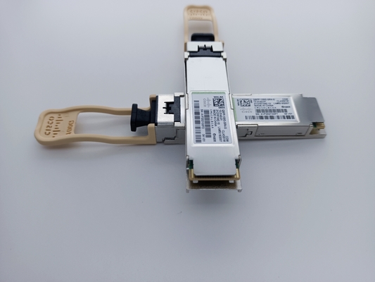 Cisco QSFP-100G-SR4-S 10-3142-01 QSFP28 100G SR4 100m OM4 MMF โมดูลออปติคัลพร้อมขั้วต่อ MPO-12