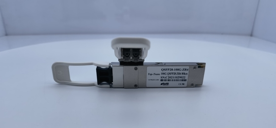 QSFP-100G-ZR4-S โมดูลเครื่องรับส่งสัญญาณออปติคอล 1310nm 80km SMF Duplex LC