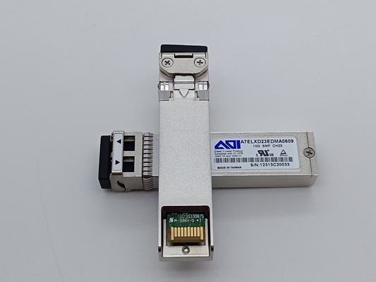 Dual LC 10G SMF 40km ตัวรับส่งสัญญาณ SFP + DWDM ต้นฉบับ AOI A7ELXD23EDMA0609