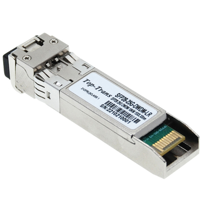 DWDM โมดูลออปติคัล 25G SFP28 ตัวรับส่งสัญญาณ SMF 1270nmTx / 1330nmRx 10km LC DOM