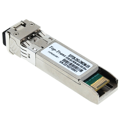 TOP-Trans 25G DWDM SFP + 40KM C Band L Band ตัวรับส่งสัญญาณออปติคัลสวิตช์ 50ghz 100ghz