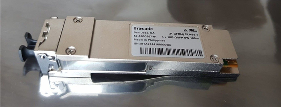 57-1000267-01 FC ตัวรับส่งสัญญาณ QSFP 64G SWL สำหรับ 8510 SAN Director Grade A
