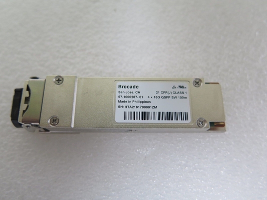 57-1000497-01 XBR-000466 64G FC SFP + ตัวรับส่งสัญญาณ ELWL 25 กม. สำหรับ Brocade G720