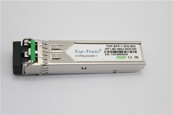 Fortinet FR-TRAN-ZX Gigabit Ethernet SFP ตัวรับส่งสัญญาณออปติคัลโหมดเดียว 1550nm 80KM