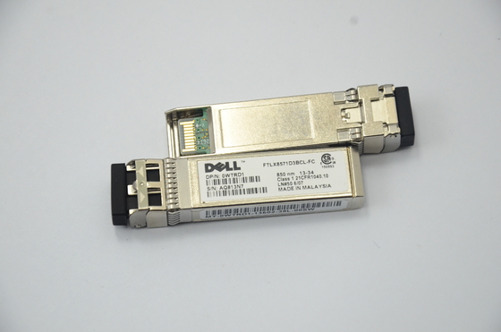 Dell FTLX8571D3BCL-FC 10Gb/S 850nm มัลติโหมด SFP+ โมดูลตัวรับส่งสัญญาณแสง
