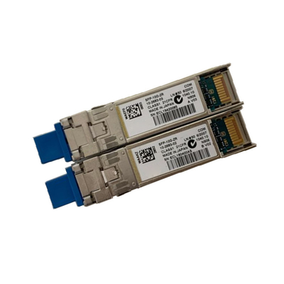 โหมดเดี่ยว SFP+10 Gigabit Ethernet โมดูลออปติคอลตัวเชื่อมต่อคู่ SFP-10G-ZR