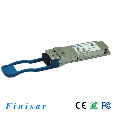 Finisar FTL4C1QE1C 40GBASE-LR4 QSFP + โมดูลตัวรับส่งสัญญาณออปติคัลสำหรับอีเธอร์เน็ต 40G