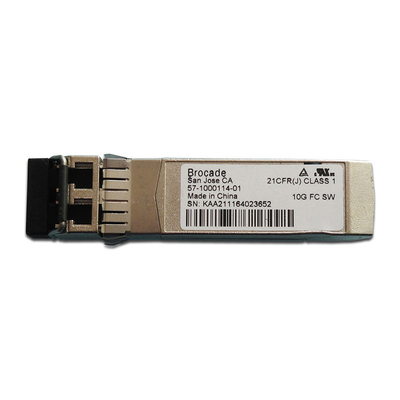 Brocade XBR-000218 57-1000114-01 10G Fibre Channel SFP + ตัวรับส่งสัญญาณ 850nm 300m โมดูล LC MMF