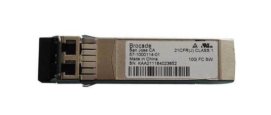 Brocade 57-1000130-01 10G-SFPP-USR FC SFP + ตัวรับส่งสัญญาณ 10G 850nm 100m Duplex LC MMF โมดูลออปติคัล