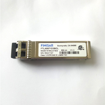 FTLX8571D3BCL 850nm Multimode Datacom Optical Module Finisar 10G SFP+ สำหรับ 10GBASE-SR/SW 10G Ethernet
