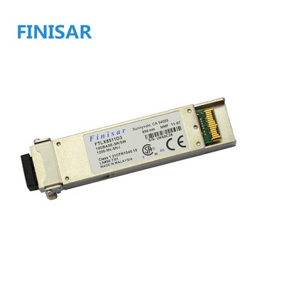 Finisar FTLX8511D3 850nm XFP ตัวรับส่งสัญญาณแสงสำหรับ 10GBASE-SR / SW 10G Ethernet