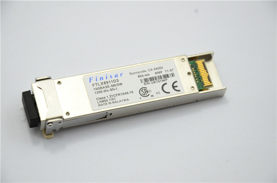 Finisar FTLX8511D3 850nm XFP ตัวรับส่งสัญญาณแสงสำหรับ 10GBASE-SR / SW 10G Ethernet