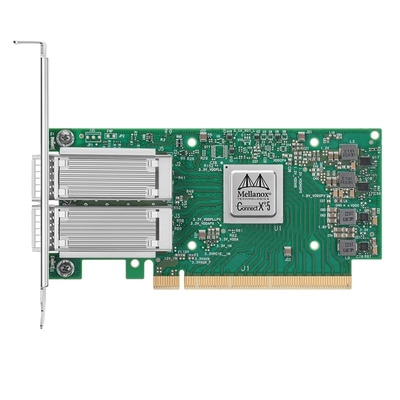 Mellanox MCX516A-CDAT 100GbE ConnectX-5 CX516A อะแดปเตอร์เครือข่ายสองพอร์ต QSFP28