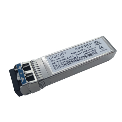 Brocade 57-0000076-01 ตัวรับส่งสัญญาณ FC SFP XBR-000182 10GBASE-LR SFP + 1310nm 10G LWL โมดูลออปติคัล