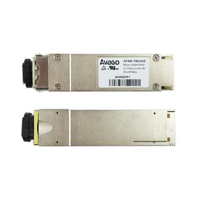 40G QSFP + SR4 850nm 150m MTP / MPO โมดูลใยแก้วนำแสงมัลติโหมดยี่ห้อ Avago