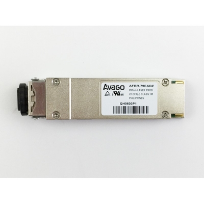 40G QSFP + SR4 850nm 150m MTP / MPO โมดูลใยแก้วนำแสงมัลติโหมดยี่ห้อ Avago