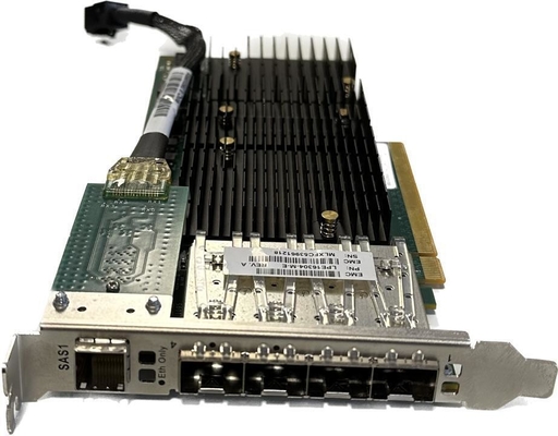 EMC Emulex LPE16304-M-E 038-004-503 LightPulse การ์ดช่องสัญญาณไฟเบอร์ 4 พอร์ต 16GB
