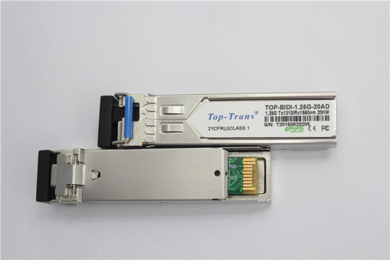 Cisco GLC-BX-20U 1.25G BIDI SFP 1310nm 1550nm 20km SMF Simplex LC ตัวรับส่งสัญญาณ