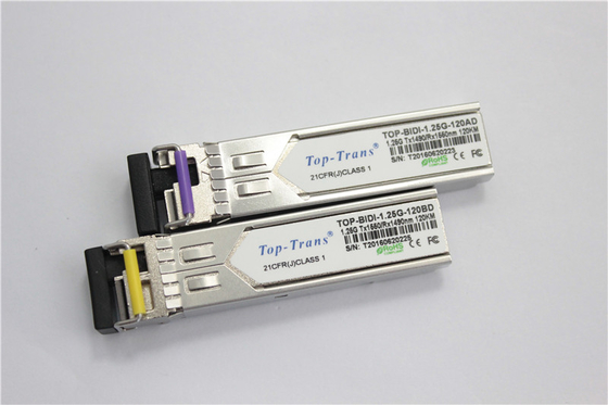 Cisco GLC-BX120-U 1.25G BIDI SFP 1490nm 1550nm 120km SMF Simplex LC ตัวรับส่งสัญญาณ