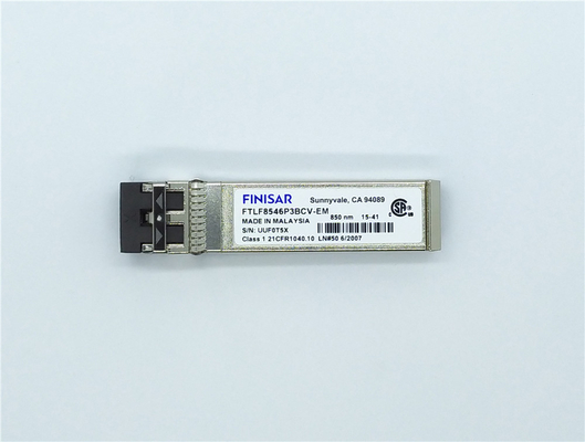 Finisar 14.025Gb/S 850nm MMF ตัวรับส่งสัญญาณไฟเบอร์ออปติกสำหรับอีเธอร์เน็ตและไฟเบอร์แชนแนล
