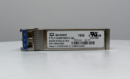 1310nm 16Gb 10km LR SFP + โมดูลตัวรับส่งสัญญาณออปติคัล Qlogic FTLF1429P3BCV-QL