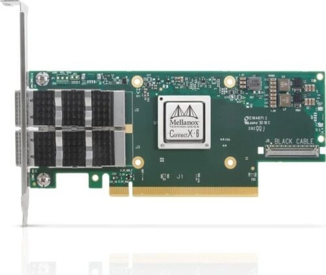 Mellanox MCX653106A-ECAT HPE P24249-001 อะแดปเตอร์ InfiniBand HDR 100GbE QSFP56 PCIe NIC