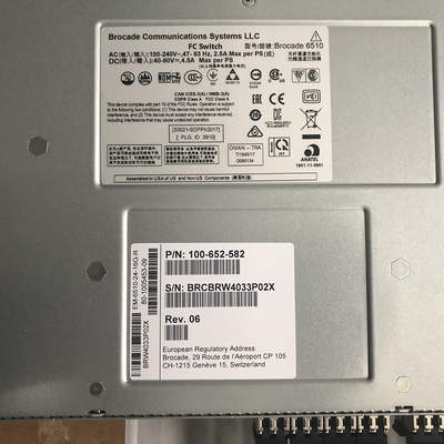 G6520 G6520 Fibre Channel Brocade SAN Switch รองรับ XBR-R000162\