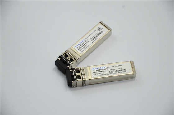 FTLF8529P3BCV-QL 16G SFP + 850nm ความยาวคลื่นสั้นโมดูลรับส่งสัญญาณแสงแบบเสียบได้ร้อน