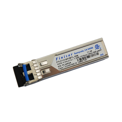 Sfp FTLF1318P2BTL-HW โมดูลตัวรับแสง Finisar 1.25G 1310nm 10KM Optical Fiber Patch Cord