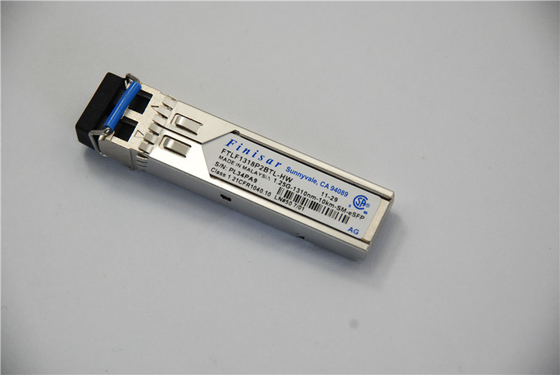 Sfp FTLF1318P2BTL-HW โมดูลตัวรับแสง Finisar 1.25G 1310nm 10KM Optical Fiber Patch Cord
