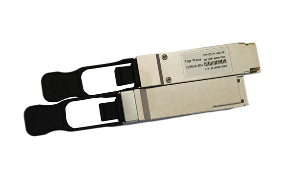 โมดูลออปติก QSFP-40G-SR4 ที่เข้ากันได้ 40GBASE-SR4 QSFP+ 850nm 150m MTP/MPO Transceiver