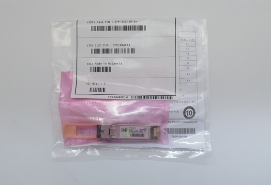 โมดูลไฟเบอร์ SFP-25G-SR-S ของเดิม รองรับ 25GBase-SR SFP28