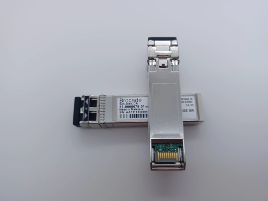 โบรคเกด 57-0000075-01 XBR-000180 เครื่องรับแสง 10G-SR MMF SFP+ - LC 300m 850nm DDM Module
