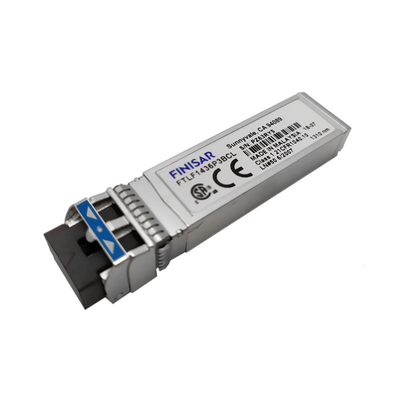 โมดูลตัวรับแสงแบบ LC ของ Finisar FTLF1436P3BCL ตัวเดิม Duplex SMF 1310nm Band 25.78 Gb/s