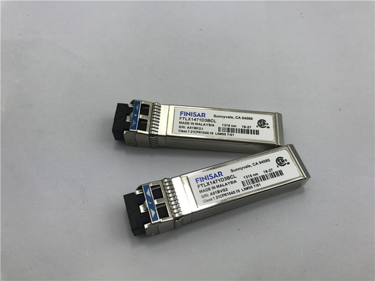 โมดูล FTLX1471D3BCV ของ Finisar ของเดิม 10G คู่อัตรา 10 กม. SFP+ 10 กม.