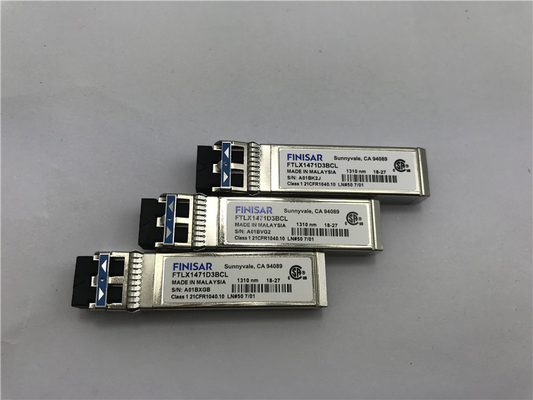 โมดูล FTLX1471D3BCV ของ Finisar ของเดิม 10G คู่อัตรา 10 กม. SFP+ 10 กม.