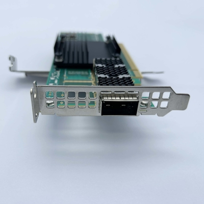 อะแดปเตอร์เซิร์ฟเวอร์ Mellanox ConnectX-6 VPI MCX653105A-ECAT 100GbE Infiniband EDR HDR100 Single QSFP56 PCIe 4.0 X 16 การ์ดเครือข่าย