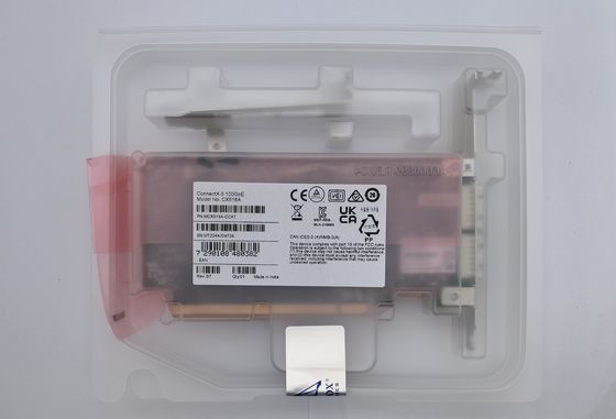 Mellanox MCX516A-CCAT ConnectX-5 EN 100GbE Dual-Port QSFP28 PCIe3.0 X 16 Interface Card ขายึดแบบ Tall&Short สำหรับการเชื่อมต่อไฟเบอร์ 4G